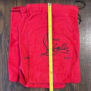 3x Christian Louboutin Red Dust Bags
